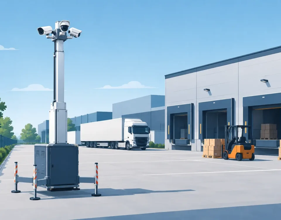 Logistikareal Videoüberwachung mieten - flexibel